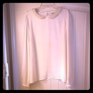 Ann Taylor Loft White blouse.